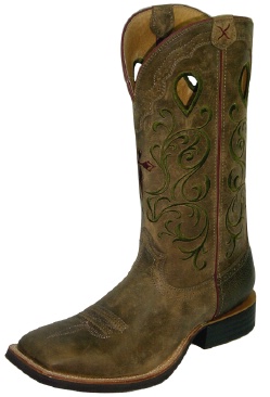 Twisted X MRS0026 for $229.99 Men's' Ruff Stock Western Boot with Bomber Leather Foot and a New Wide Toe